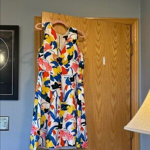 J. Crew Vibrant Floral Midi Dress - Multicolor
